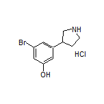 3-Bromo-5-(3-pyrrolidinyl)phenol Hydrochloride