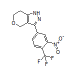 3-[3-Nitro-4-(trifluoromethyl)phenyl]-1,4,6,7-tetrahydropyrano[4,3-c]pyrazole