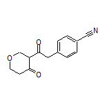 4-[2-Oxo-2-(4-oxotetrahydro-2H-pyran-3-yl)ethyl]benzonitrile