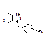 4-[(1,4,6,7-Tetrahydropyrano[4,3-c]pyrazol-3-yl)methyl]benzonitrile