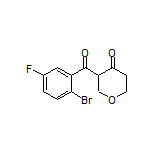 3-(2-Bromo-5-fluorobenzoyl)dihydro-2H-pyran-4(3H)-one