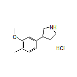 3-(3-Methoxy-4-methylphenyl)pyrrolidine Hydrochloride