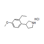 3-(2-Ethyl-4-methoxyphenyl)pyrrolidine Hydrochloride