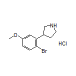 3-(2-Bromo-5-methoxyphenyl)pyrrolidine Hydrochloride