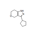 3-Cyclopentyl-1,4,6,7-tetrahydropyrano[4,3-c]pyrazole