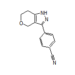 4-(1,4,6,7-Tetrahydropyrano[4,3-c]pyrazol-3-yl)benzonitrile