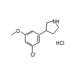 3-(3-Chloro-5-methoxyphenyl)pyrrolidine Hydrochloride