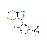 3-[2-Fluoro-5-(trifluoromethyl)phenyl]-1,4,6,7-tetrahydropyrano[4,3-c]pyrazole