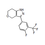 3-[4-Fluoro-3-(trifluoromethyl)phenyl]-1,4,6,7-tetrahydropyrano[4,3-c]pyrazole