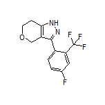 3-[4-Fluoro-2-(trifluoromethyl)phenyl]-1,4,6,7-tetrahydropyrano[4,3-c]pyrazole