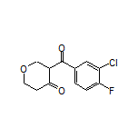 3-(3-Chloro-4-fluorobenzoyl)dihydro-2H-pyran-4(3H)-one