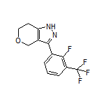 3-[2-Fluoro-3-(trifluoromethyl)phenyl]-1,4,6,7-tetrahydropyrano[4,3-c]pyrazole