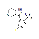 3-[5-Fluoro-2-(trifluoromethyl)phenyl]-1,4,6,7-tetrahydropyrano[4,3-c]pyrazole