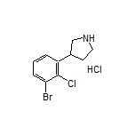 3-(3-Bromo-2-chlorophenyl)pyrrolidine Hydrochloride