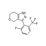 3-[2-Fluoro-6-(trifluoromethyl)phenyl]-1,4,6,7-tetrahydropyrano[4,3-c]pyrazole