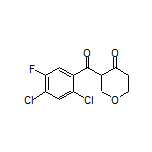 3-(2,4-Dichloro-5-fluorobenzoyl)dihydro-2H-pyran-4(3H)-one