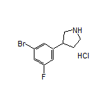 3-(3-Bromo-5-fluorophenyl)pyrrolidine Hydrochloride