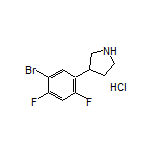 3-(5-Bromo-2,4-difluorophenyl)pyrrolidine Hydrochloride