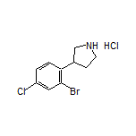 3-(2-Bromo-4-chlorophenyl)pyrrolidine Hydrochloride