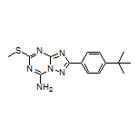 2-[4-(tert-Butyl)phenyl]-5-(methylthio)-[1,2,4]triazolo[1,5-a][1,3,5]triazin-7-amine