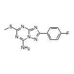 2-(4-Fluorophenyl)-5-(methylthio)-[1,2,4]triazolo[1,5-a][1,3,5]triazin-7-amine