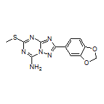 2-(Benzo[d][1,3]dioxol-5-yl)-5-(methylthio)-[1,2,4]triazolo[1,5-a][1,3,5]triazin-7-amine