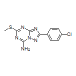 2-(4-Chlorophenyl)-5-(methylthio)-[1,2,4]triazolo[1,5-a][1,3,5]triazin-7-amine