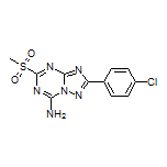 2-(4-Chlorophenyl)-5-(methylsulfonyl)-[1,2,4]triazolo[1,5-a][1,3,5]triazin-7-amine