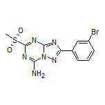 2-(3-Bromophenyl)-5-(methylsulfonyl)-[1,2,4]triazolo[1,5-a][1,3,5]triazin-7-amine