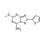 5-(Methylthio)-2-(thiophen-2-yl)-[1,2,4]triazolo[1,5-a][1,3,5]triazin-7-amine