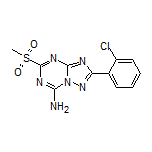 2-(2-Chlorophenyl)-5-(methylsulfonyl)-[1,2,4]triazolo[1,5-a][1,3,5]triazin-7-amine