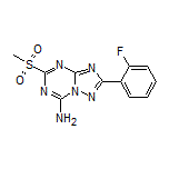 2-(2-Fluorophenyl)-5-(methylsulfonyl)-[1,2,4]triazolo[1,5-a][1,3,5]triazin-7-amine