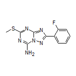 2-(2-Fluorophenyl)-5-(methylthio)-[1,2,4]triazolo[1,5-a][1,3,5]triazin-7-amine