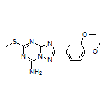 2-(3,4-Dimethoxyphenyl)-5-(methylthio)-[1,2,4]triazolo[1,5-a][1,3,5]triazin-7-amine