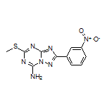 5-(Methylthio)-2-(3-nitrophenyl)-[1,2,4]triazolo[1,5-a][1,3,5]triazin-7-amine