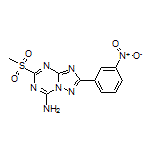 5-(Methylsulfonyl)-2-(3-nitrophenyl)-[1,2,4]triazolo[1,5-a][1,3,5]triazin-7-amine