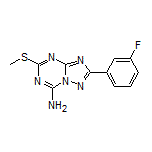 2-(3-Fluorophenyl)-5-(methylthio)-[1,2,4]triazolo[1,5-a][1,3,5]triazin-7-amine