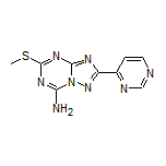 5-(Methylthio)-2-(pyrimidin-4-yl)-[1,2,4]triazolo[1,5-a][1,3,5]triazin-7-amine