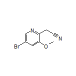 2-(5-Bromo-3-methoxy-2-pyridyl)acetonitrile