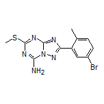 2-(5-Bromo-2-methylphenyl)-5-(methylthio)-[1,2,4]triazolo[1,5-a][1,3,5]triazin-7-amine