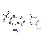 2-(5-Bromo-2-methylphenyl)-5-(methylsulfonyl)-[1,2,4]triazolo[1,5-a][1,3,5]triazin-7-amine