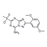 2-(2,5-Dimethoxyphenyl)-5-(methylsulfonyl)-[1,2,4]triazolo[1,5-a][1,3,5]triazin-7-amine