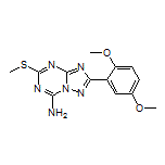 2-(2,5-Dimethoxyphenyl)-5-(methylthio)-[1,2,4]triazolo[1,5-a][1,3,5]triazin-7-amine