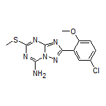 2-(5-Chloro-2-methoxyphenyl)-5-(methylthio)-[1,2,4]triazolo[1,5-a][1,3,5]triazin-7-amine