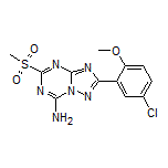 2-(5-Chloro-2-methoxyphenyl)-5-(methylsulfonyl)-[1,2,4]triazolo[1,5-a][1,3,5]triazin-7-amine