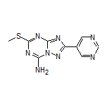 5-(Methylthio)-2-(pyrimidin-5-yl)-[1,2,4]triazolo[1,5-a][1,3,5]triazin-7-amine