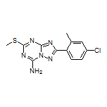 2-(4-Chloro-2-methylphenyl)-5-(methylthio)-[1,2,4]triazolo[1,5-a][1,3,5]triazin-7-amine