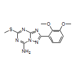 2-(2,3-Dimethoxyphenyl)-5-(methylthio)-[1,2,4]triazolo[1,5-a][1,3,5]triazin-7-amine