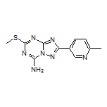 2-(6-Methylpyridin-3-yl)-5-(methylthio)-[1,2,4]triazolo[1,5-a][1,3,5]triazin-7-amine