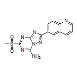 5-(Methylsulfonyl)-2-(quinolin-6-yl)-[1,2,4]triazolo[1,5-a][1,3,5]triazin-7-amine